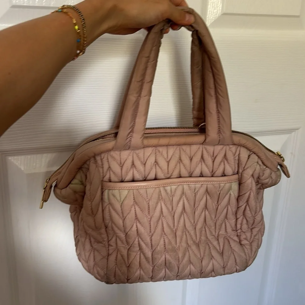 Paige Mini Dusty Rose Happ Diaper Bag - Picture 2 of 5
